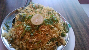 Hot delicious Kanda Poha